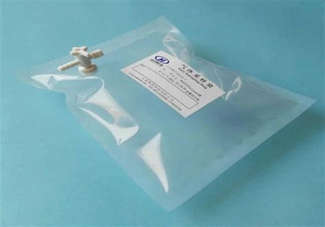 China Fluode Gas Sampling Bag With PTFE Valve And Septum Valve FLU31