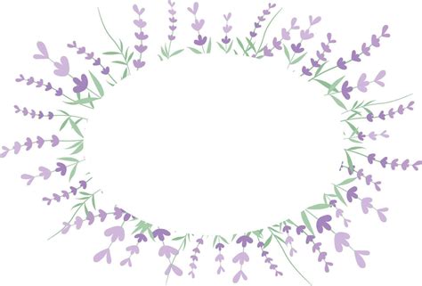 Abstract Lavender flower background Vector design floral border frame ...