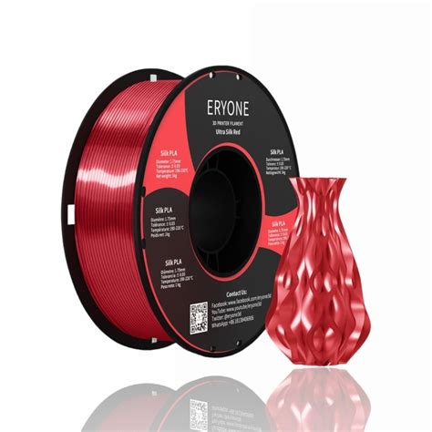 PLA Ultra Silk 1kg Red ERYONE EVOLT Loja Online Portugal