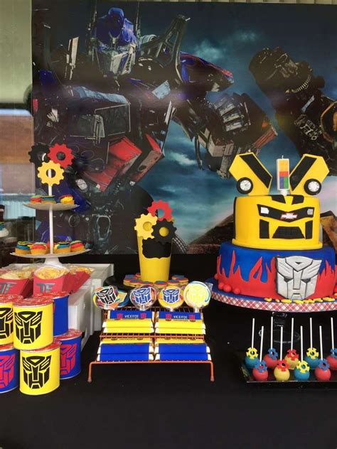 Transformers Birthday Party Ideas Photo 7 Of 14 Transformer Birthday Transformer Party