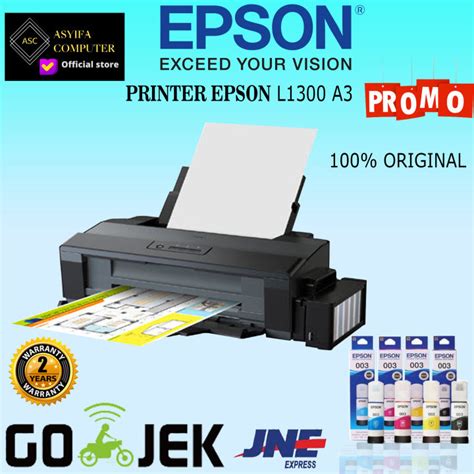 Printer Epson L1300 A3 Printer 100 Oryginal Garansi Resmi Epson Lazada Indonesia