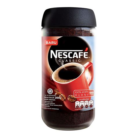 Jual Kopi Hitam Instan Nescafe 100 Gr Toples Classic Instant Coffee Jar