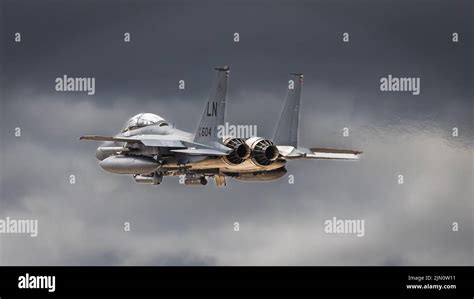 Mcdonnell Douglas F E Strike Eagle Seen At Raf Lakenheath Under