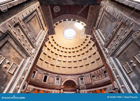 The Pantheon Doors In Rome Italy Stock Photo Image Of Basilica