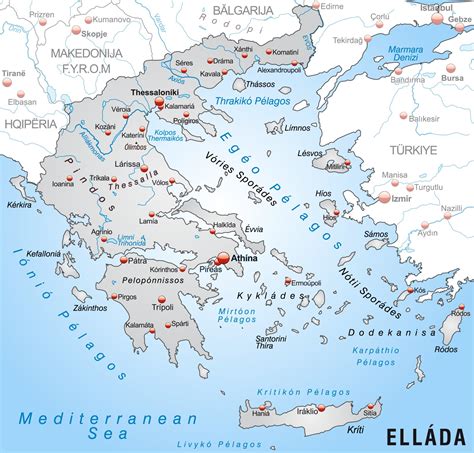 Mapa de Grecia - Mapa interactivo y descarga de mapas en pdf