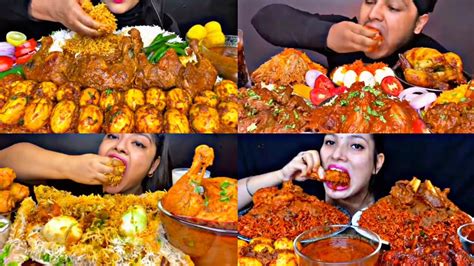 Asmr Eating Spicy Egg Curry Chicken Biriyani Chicken Curry Best