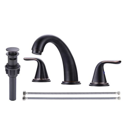 Arcora 8 In Widespread Double Handle Bathroom Faucet 3 Hole In Oil Rubbed Bronze Ar6103100rb