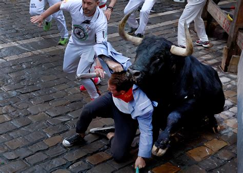Running Of The Bulls 2024 Horn In Leg