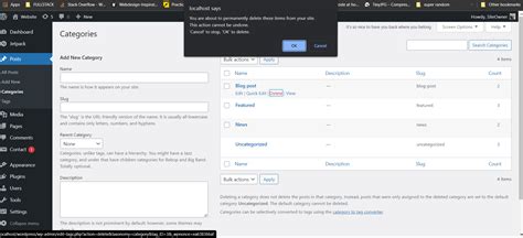 How To Delete Categories In Wordpress