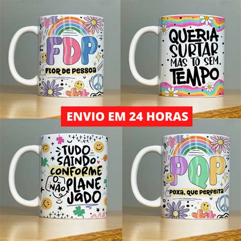 Caneca De Porcelana Personalizada X Cara Frases Divertidas E