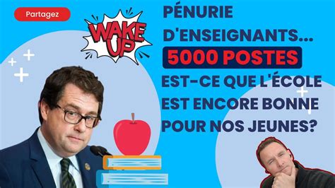 P Nurie De Enseignants Au Qu Bec Est Ce Que L Ducation Est