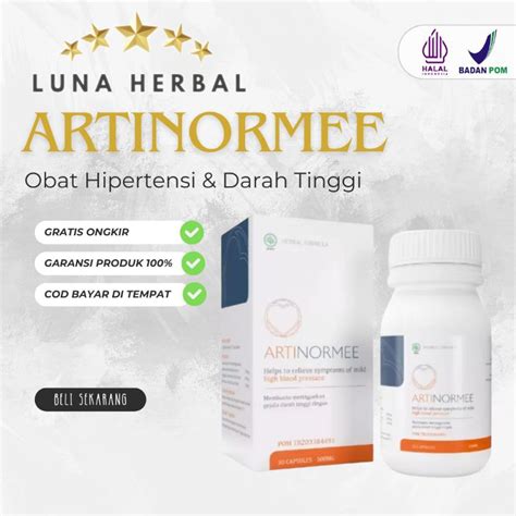 Jual Artinormee Asli Original Herbal Obat Darah Tinggi Hipertensi