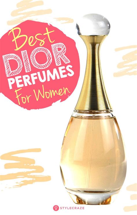 A Bottle Of Perfume With The Words Best Dior Perfumes For Women On It