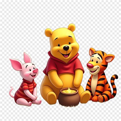 Personagens Ursinho Pooh Png - Personagens do Ursinho Pooh PNG: Amizade e Aventura no Mundo Encantado