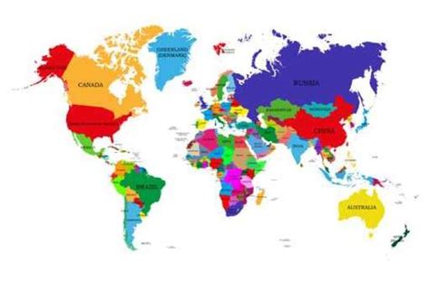 World Map Colored Countries – Get Map Update