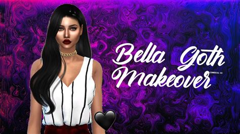 The Sims 4 Bella Goth Makeover Cc Links Youtube