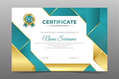 Premium Vector Environmental Certificate Template With Abstract Leaves Design