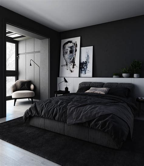 Luxury Black Interior Design Bedroom – BESTHOMISH