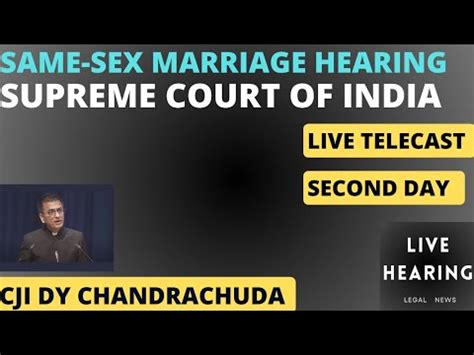 Same Sex Marriage Hearing Supreme Court Of India Nd Day Chandrachuda