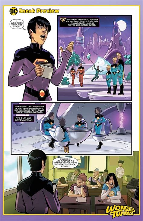 The Sex Lives Of The Exxorians Wonder Twins 1 Preview In Today S DC Comics