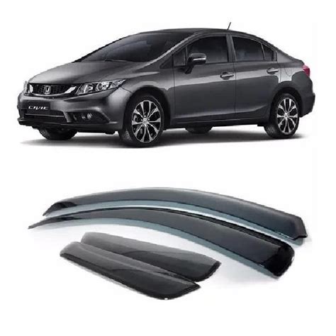 Calha Chuva Honda New Civic Portas No Shoptime