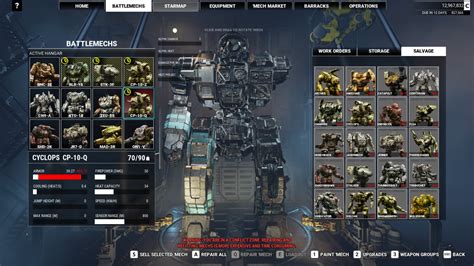 In The Latest Yet Another Mech Lab Mod You Can Salvage Mech Parts