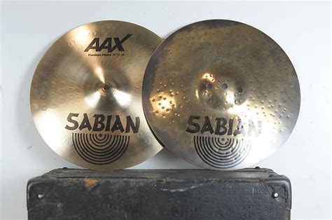 Sabian 13 AAX Fusion Hi Hat Cymbals 878g 1466g Reverb