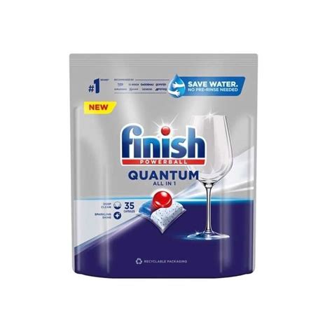 Finish Quantum All in 1 kapsułki do zmywarek tabletki Powerball 35 szt ...