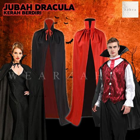 Standing Collar DRACULA Cloak - Halloween Spooky DRACULA Costumes ...