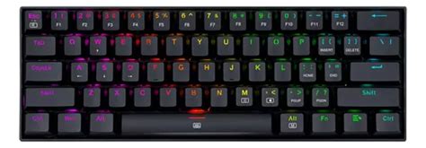 Teclado gamer Redragon Dragonborn K630 QWERTY inglés US color negro con