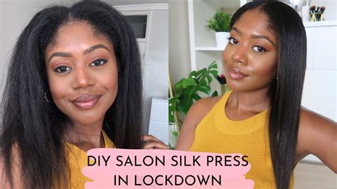 Diy Salon Silk Press At 20 Weeks Post Relaxer My Hair Straightening Routine Healthy Hair