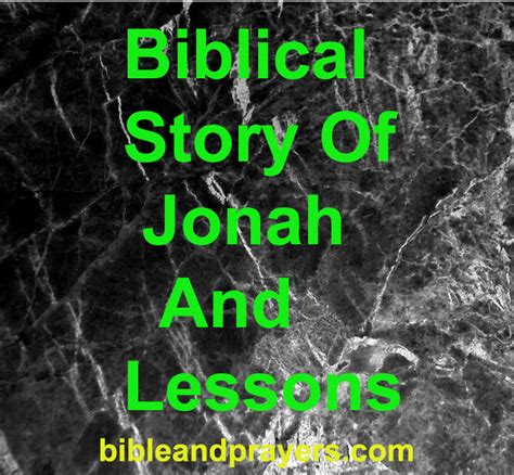 Biblical Story Of Jonah And Lessons -Bibleandprayers.com