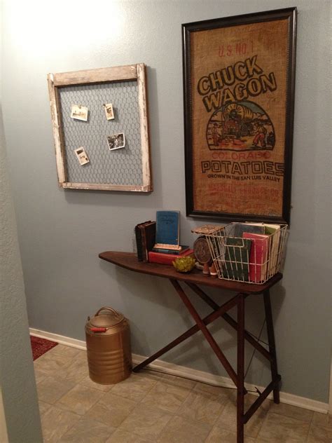 Old Wooden Ironing Board In Hallway Wooden Ironing Board Vintage