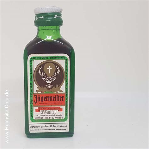 Jägermeister 0 02l DIWISA Schweiz KLE Hochsitz Cola