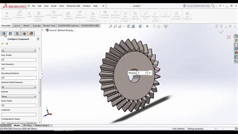 Solidworks Tutorial How To Make Bevel Gear Youtube