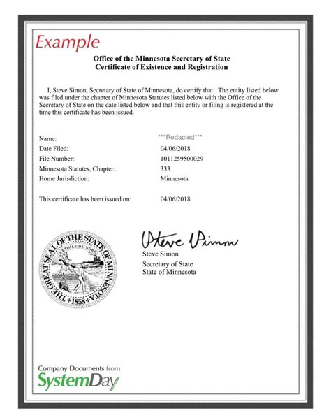 Minnesota Certificate Of Organization Llc Bible