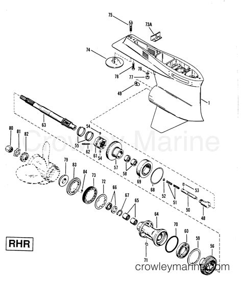 Gear Housing Propeller Shaft Rhr Hole Water Pick Up Race