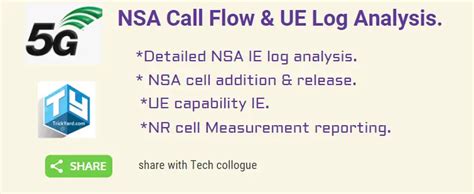 NSA Call Flow 5G Non Stand Alone And Log Analysis NSA UE