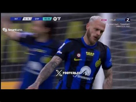 GOAL Di Marco Inter Milan Vs Empoli 1 0 Highlights Lega Serie A