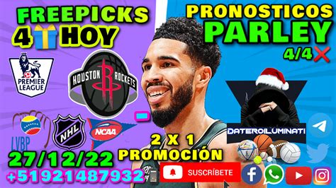 PRONÓSTICOS Y PREDICCIONES PARLEY NHL LVBP NBA PICKS TODAY parley