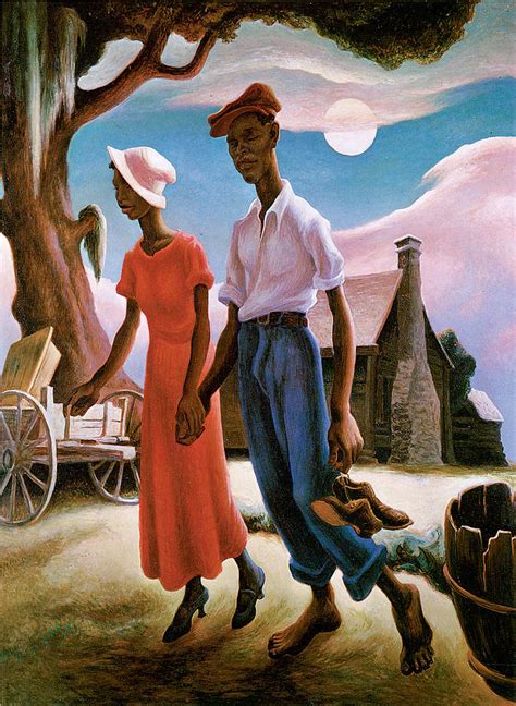 Romance Painting by Thomas Hart Benton