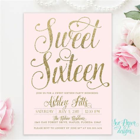 sweet 16th birthday invitation ideas - Katrice Hyatt