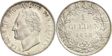 Gulden Louis Ii Hesse Darmstadt Numista