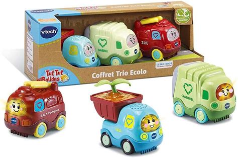 Vtech Tut Tut Bolides Coffret Trio Sos Nature Play Green Camions