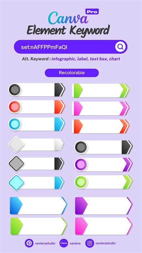 Canva Element Keyword For Infographic Label Chart Text Box Illustration