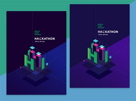 Hackathon Posters By Wajahat Ali On Dribbble