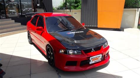 Lancer 1996 ฝาหน้า Ck2 Style Evo4 Carbon งานนำเข้า Trc Motorsport อุปกรณ์แต่งรถยนต์ ประดับยนต์