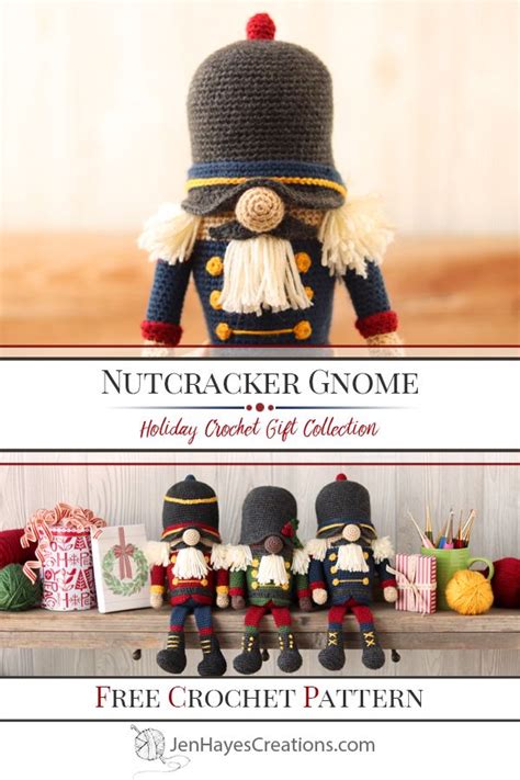 Crochet Nutcracker Gnome Jen Hayes Creations Christmas Crochet