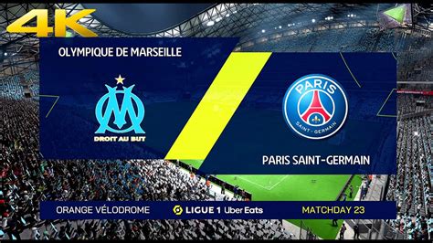 Olympique Marseille Vs Psg Fifa 23 Ligue 1 2223 Ps5 4k60 Hdr