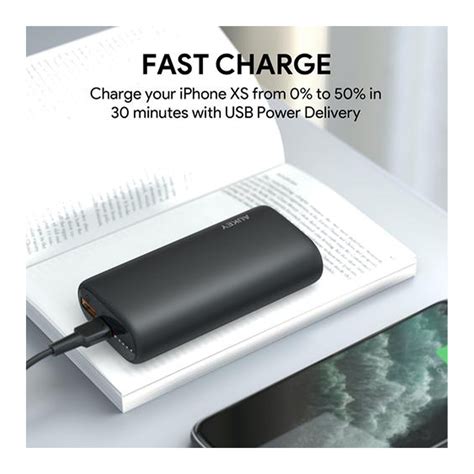 Aukey Power Bank, 10000mAh, Black, PB-Y36 Online at Best Price | Lulu UAE